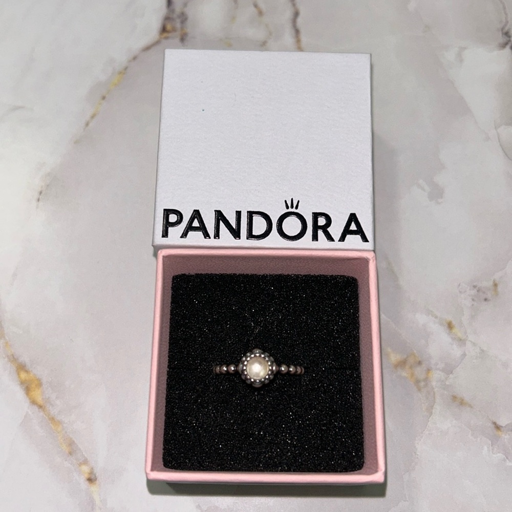 Pandora April Stone Ring